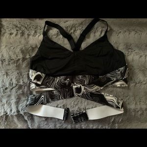 Adore Me sport bra - black and grey - size 34D